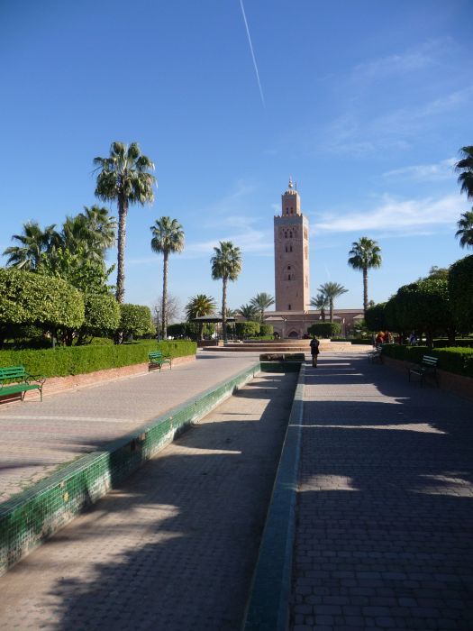 Blick auf die Moschee
